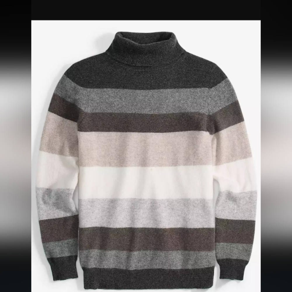 Charter club 100% cashmere women turtleneck large new with tag earth colors